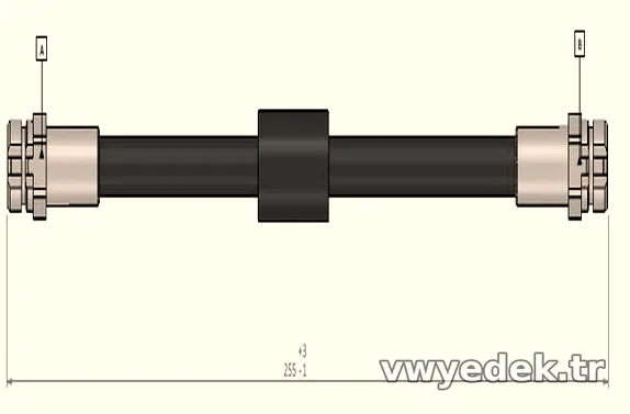 CAVO C900619A Fren Hortumu (Volkswagen Touran)