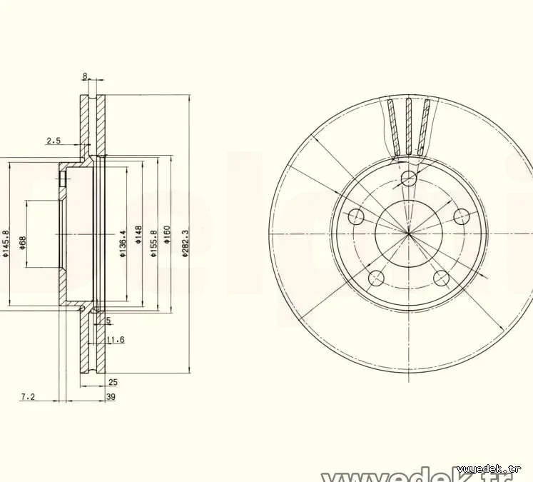 DELPHI BG3199 Fren Disk Ayna - DELPHI - BG3199