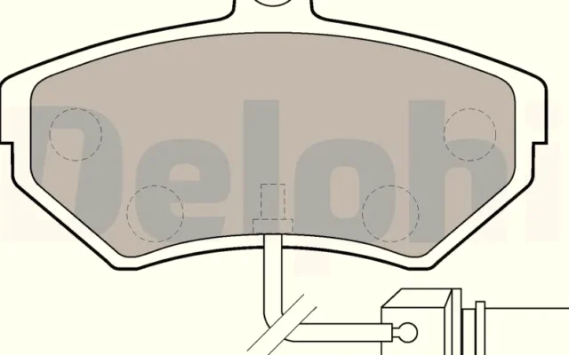DELPHI LP1631 Fren Disk Balata