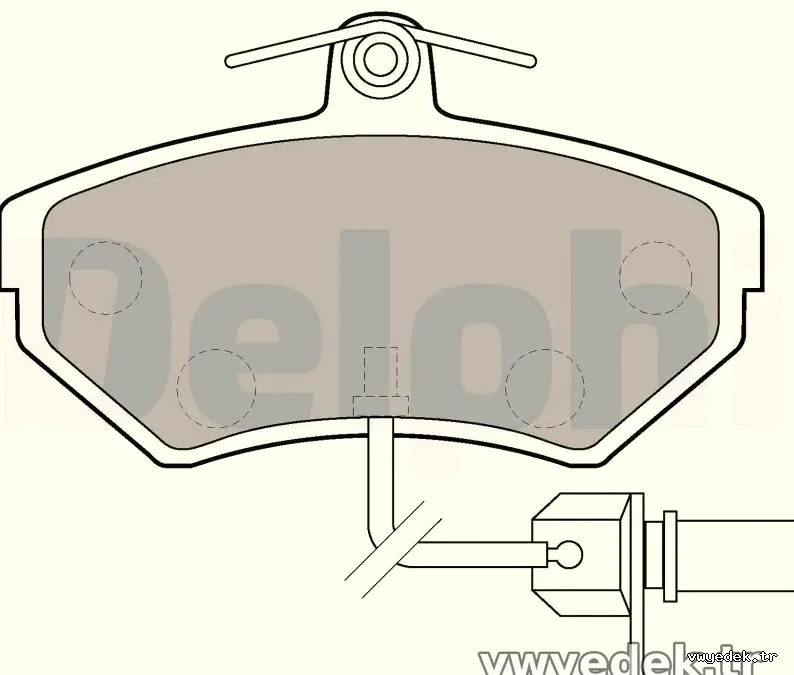 DELPHI LP1631 Fren Disk Balata - DELPHI - LP1631