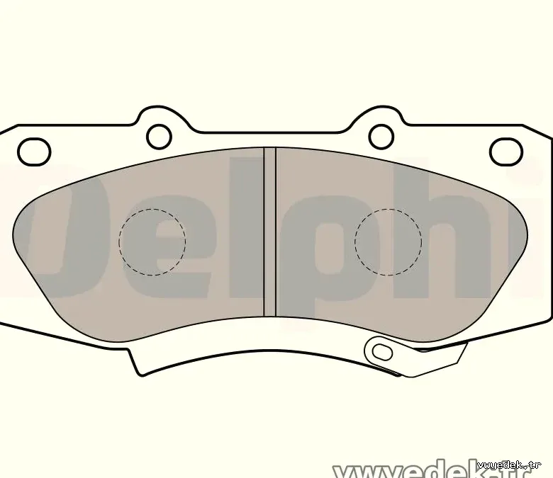 DELPHI LP2244 Fren Disk Balata - DELPHI - LP2244