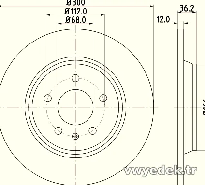 HELLA PAGID 8DD355113931 Fren Disk Ayna - HELLA PAGID - 8DD355113931