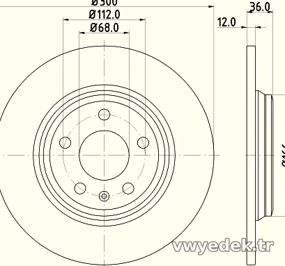HELLA PAGID 8DD355125191 Fren Disk Ayna - HELLA PAGID - 8DD355125191