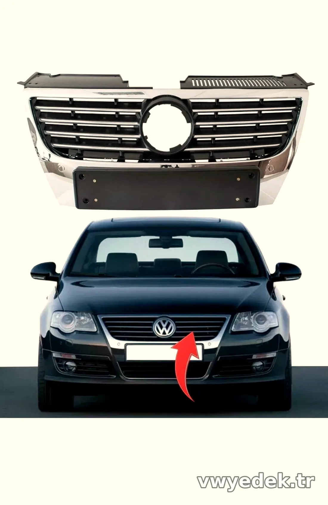 Ön Panjur Kromlu Armasız - Volkswagen - Passat 2005 > 2011 – İTHAL – 3C0853651D” loading=”lazy” /></figure>
<p class=