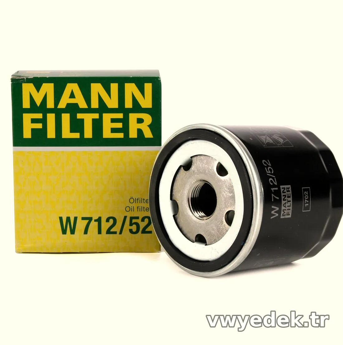 MANN W712-52 | VW Polo 1.4 AHW 2000-2002 Yağ Filtresi | Golf IV-Bora / Seat Ibiza / Skoda Fabia - MANN - MAN.W712-52 ,8