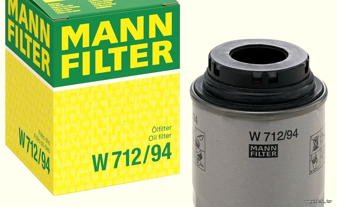 MANN W712-94 | Volkswagen Jetta 2011-2014 Model Sonrası 1.4 TSI (CAX) Yağ Filtresi - MANN - MAN.W712-94 ,1