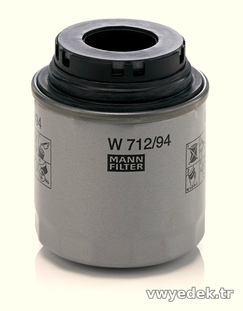MANN W712-94 | Volkswagen Jetta 2011-2014 Model Sonrası 1.4 TSI (CAX) Yağ Filtresi - MANN - MAN.W712-94 ,1