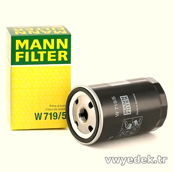 MANN W719-5 | Volkswagen Polo Classic 1996-2002 1.6 AFT-AKL Yağ Filtresi - MANN - MAN.W719-5 ,13