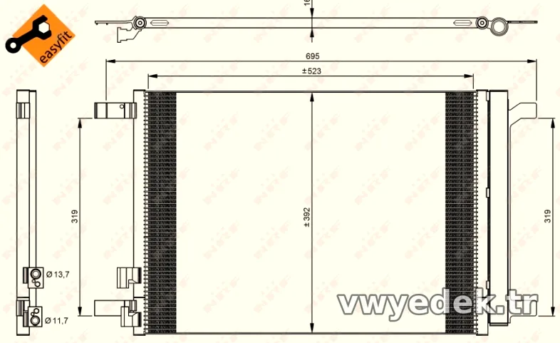 NRF 35968 Klima Radyatörü - NRF - 35968