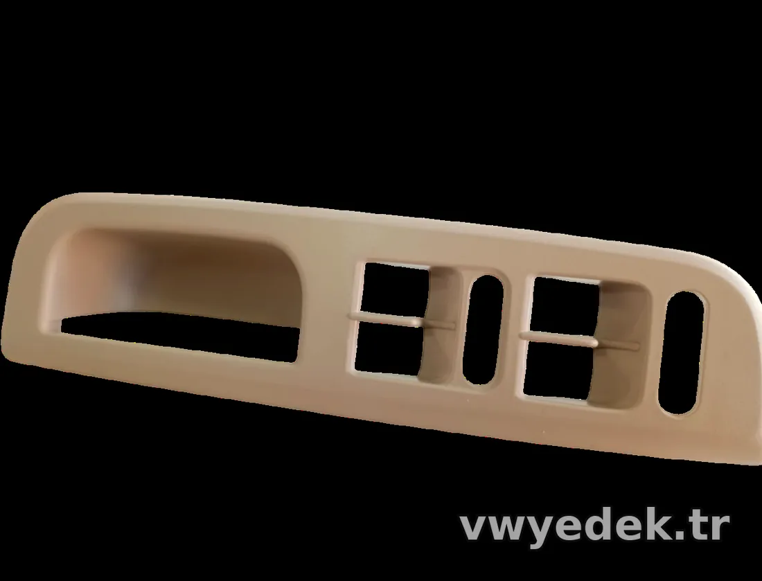 Dörtlü Cam Düğme Çerçevesi Bej - Golf 4 - Bora - OEM CHİNA - 3B1867171E/C