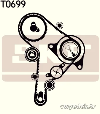 SKF VKMA01263 Triger Kayış Seti