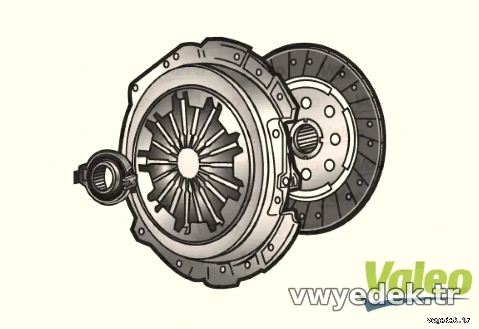 DEBRIYAJ SETI GOLF V JETTA PASSAT OCTAVIA TOLEDO III A3 LEON 2,0 FSI 04> - Valeo - VALEO 828107