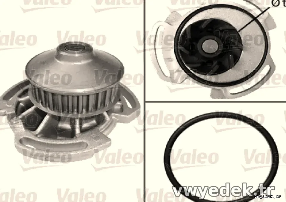 DEVIRDAIM SU POMPASI GOLF II III 85>97 JETTA 84>91 POLO 85>94 CORDOBA IBIZA 93>02 AEE AEA ABU ANW - Valeo - VALEO 506282