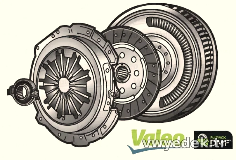 DMF VOLANLI DEBRIYAJ TAKIMI SKODA OCTAVIA 1.8 - Valeo - VALEO 837096