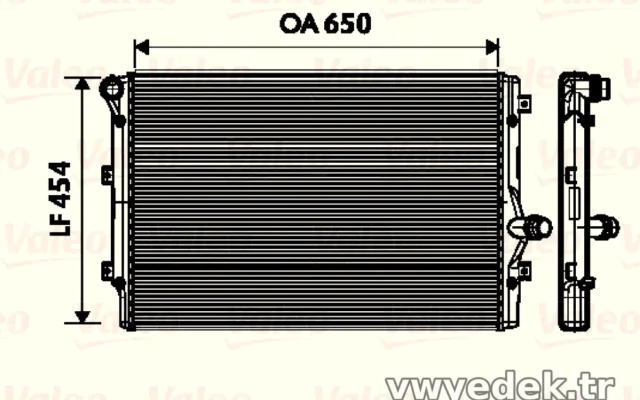 MOTOR RADYATORU A3 1,6 / 2,0TDI LEON GOLF V 2,0TDI 04> (Valeo)