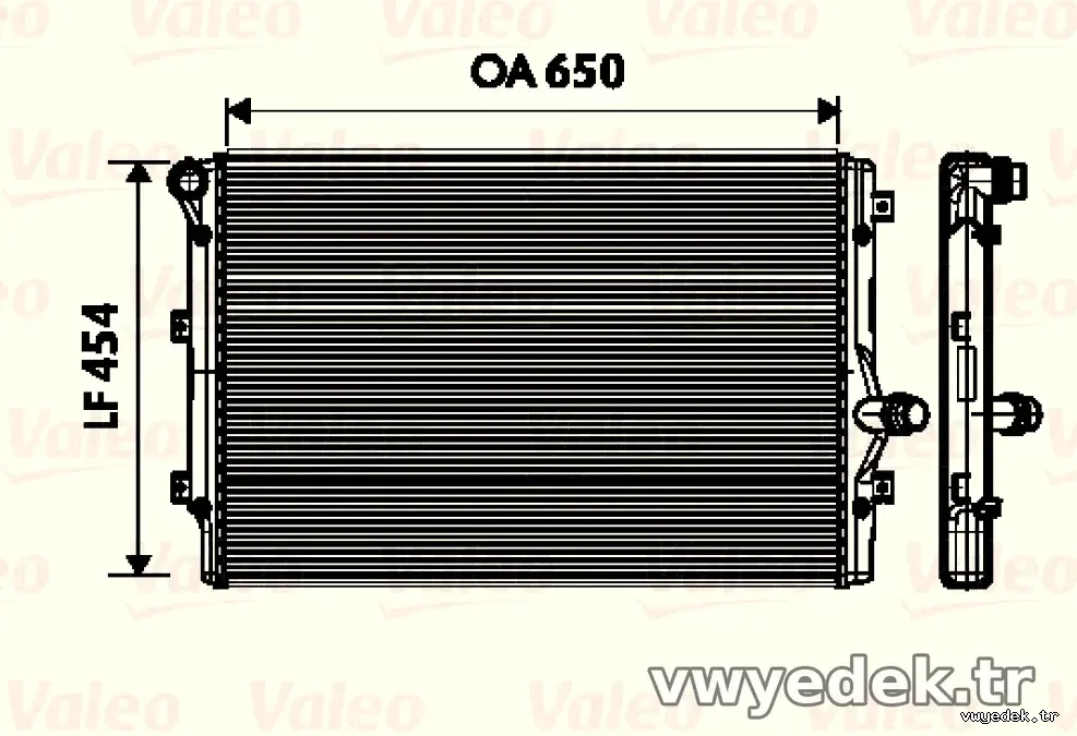 MOTOR RADYATORU A3 1,6 / 2,0TDI LEON GOLF V 2,0TDI 04> - Valeo - VALEO 734333