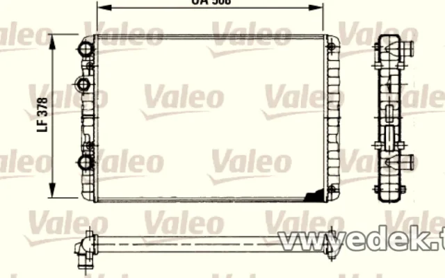 RADYATOR VW POLO IV 1,9 D (Valeo)