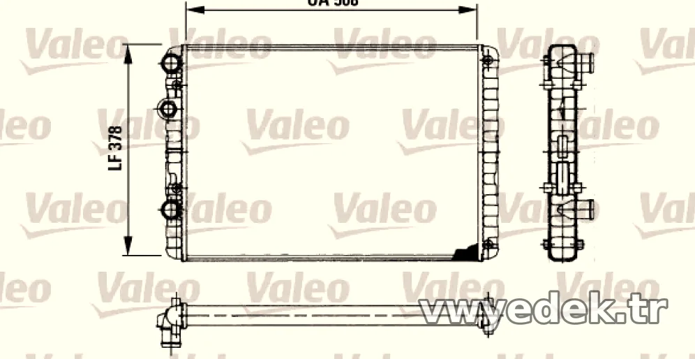 RADYATOR VW POLO IV 1,9 D - Valeo - VALEO 730954