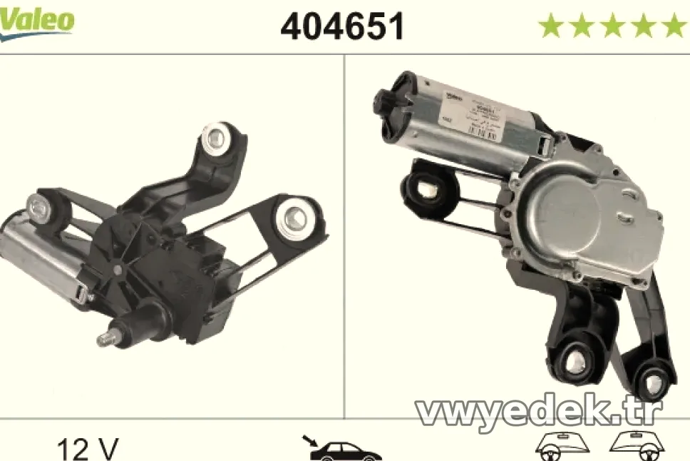 SILECEK MOTORU ARKA FABIA COMBI (99 07) - Valeo - VALEO 404651