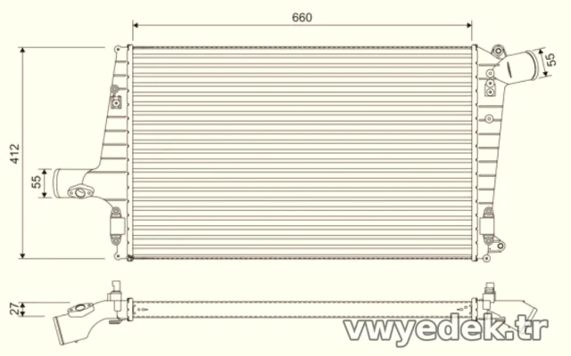 Valeo TURBO RADYATORU AUDI A6 2,5