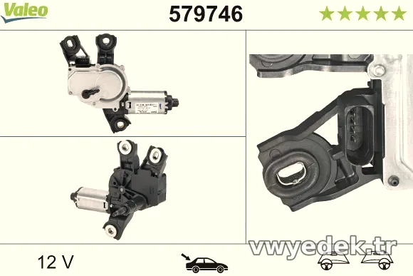 VALEO 579746 Silecek Motoru - VALEO - 579746