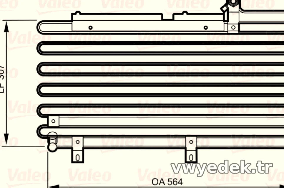 VALEO 814295 KONDENSER AUDI 100 - Valeo - VALEO 814295