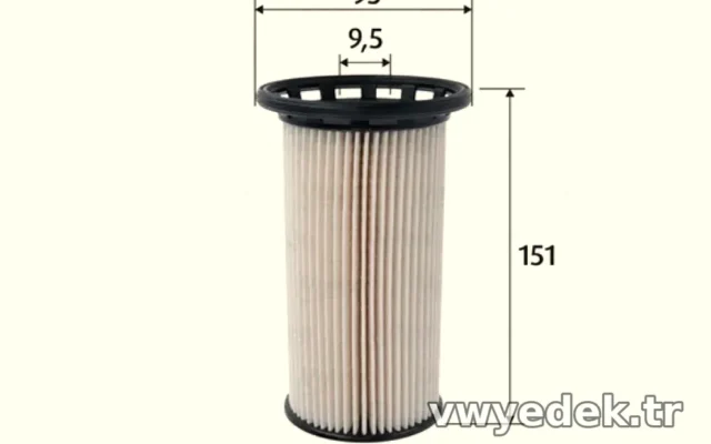 YAKIT FILTRESI (MAZOT) A3 LEON OCTAVIA GOLF VI / VII JETTA IV 1,6TDI / 2,0TDI 12> (UZUN TIP)