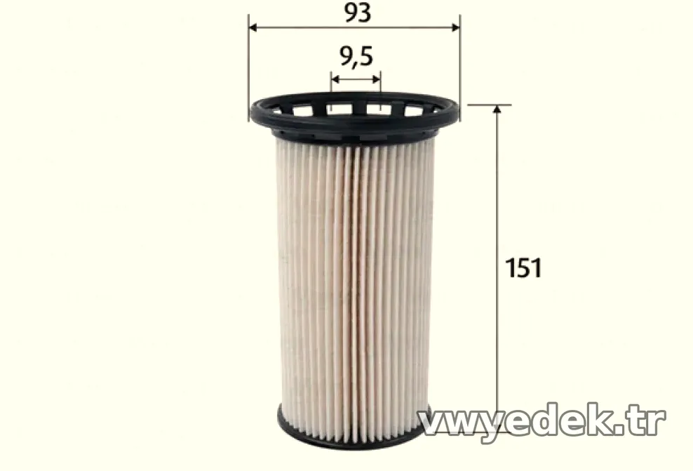 YAKIT FILTRESI (MAZOT) A3 LEON OCTAVIA GOLF VI / VII JETTA IV 1,6TDI / 2,0TDI 12> (UZUN TIP) - Valeo - VALEO 587095