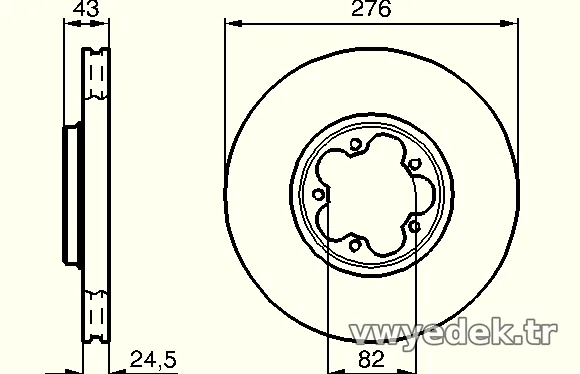 BOSCH 0986478299 Fren Disk Ayna - BOSCH - 0986478299