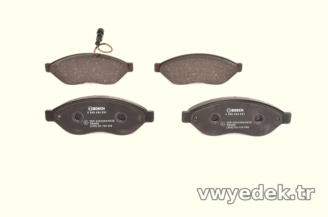 BOSCH 0986494591 Fren Disk Balata - BOSCH - 0986494591