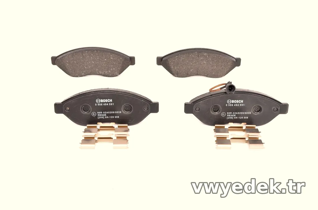 BOSCH 0986494591 Fren Disk Balata - BOSCH - 0986494591