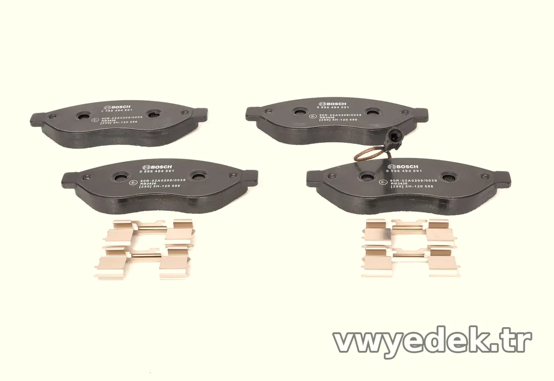 BOSCH 0986494591 Fren Disk Balata - BOSCH - 0986494591