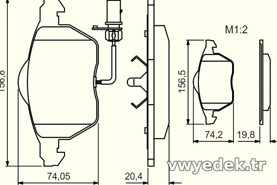 BOSCH 0986495241 Fren Disk Balata - BOSCH - 0986495241