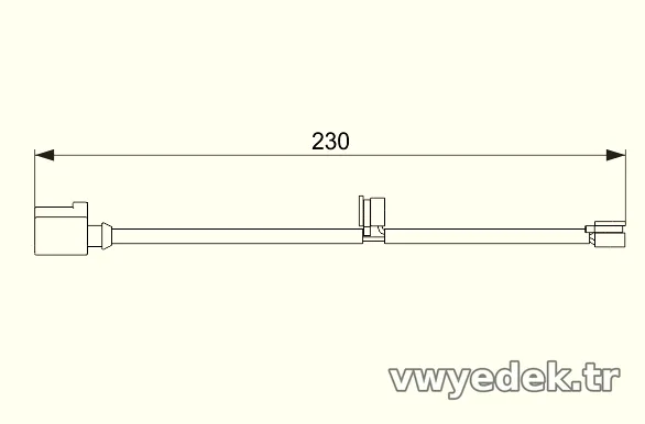 BOSCH 1987474569 Balata İkaz Kablosu - BOSCH - 1987474569