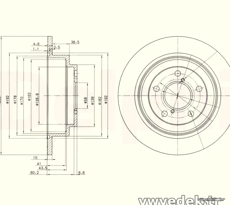 DELPHI BG2826 Fren Disk Ayna - DELPHI - BG2826