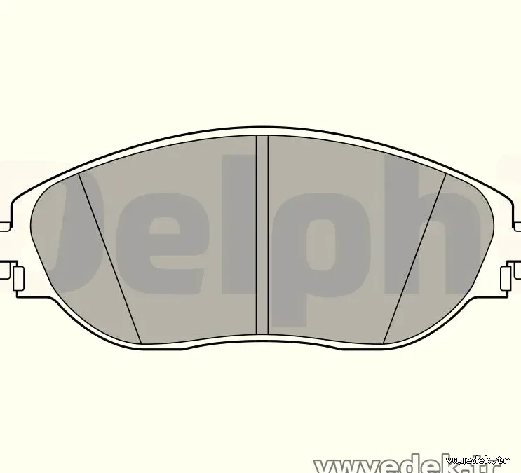 DELPHI LP3368 Fren Disk Balata - DELPHI - LP3368