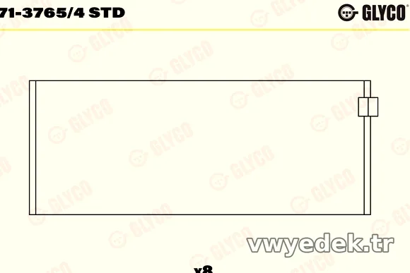 GLYCO 7137654STD Kol Yatak - GLYCO - 7137654STD