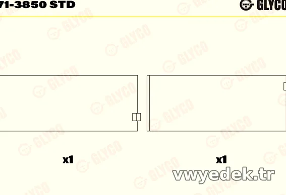 GLYCO 713850STD Kol Yatak - GLYCO - 713850STD