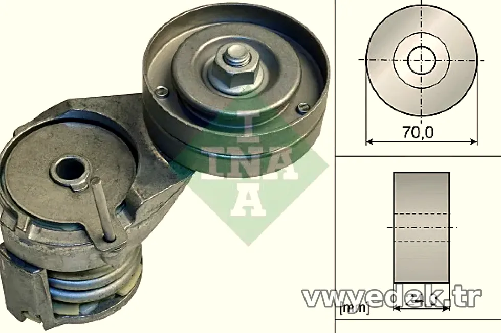 ALTERNATOR GERGI RULMANI (KUTUKLU) BORA (00 05) GOLF IV OCTAVIA TOLEDO II LEON 1,4 16V 1,6 1,6 16V - INA - INA 534013830