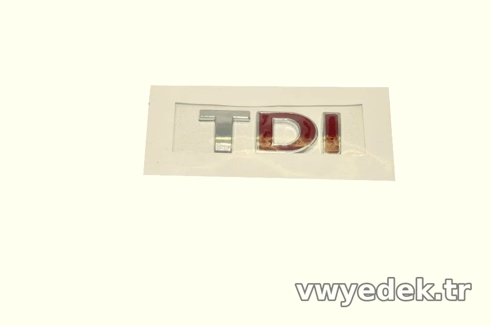 TDI Yazı Çift Kırmızı - Golf - 1998 - 2006 - İTHAL - 3B0853675AC-1