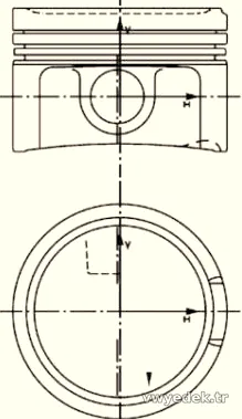 KOLBENSCHMIDT 40434620 Piston - KOLBENSCHMIDT - 40434620