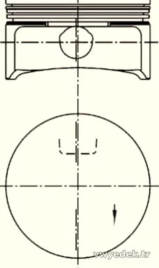 KOLBENSCHMIDT 99741601 Piston - KOLBENSCHMIDT - 99741601