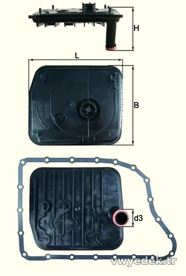 MAHLE HX153D Şanzıman Yağ Filtresi - MAHLE - HX153D