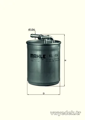 MAHLE KL494 Yakıt Filtresi - MAHLE - KL494