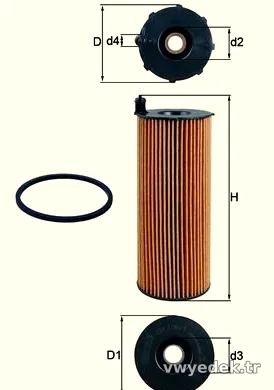 MAHLE OX1961D Yağ Filtresi - MAHLE - OX1961D