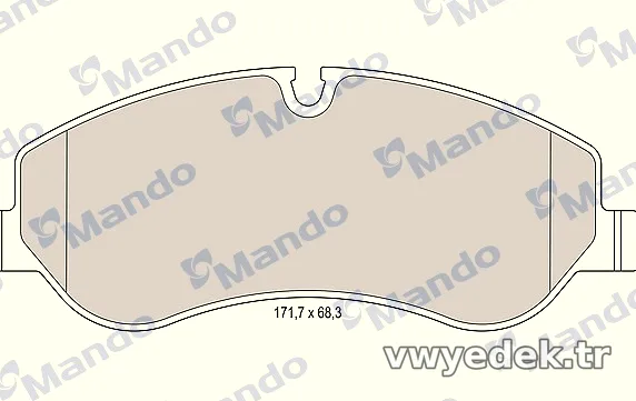 MANDO MBF015046 Fren Disk Balata - MANDO - MBF015046