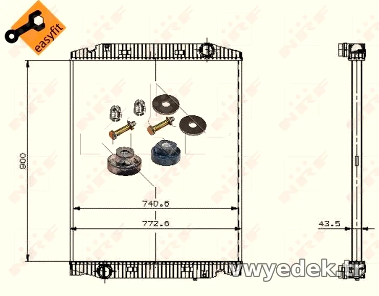 NRF 509568 Su Radyatörü - NRF - 509568