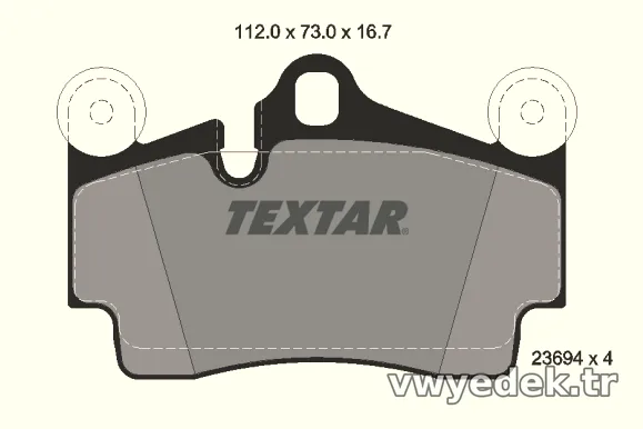 TEXTAR 2369402 Fren Disk Balata - TEXTAR - 2369402