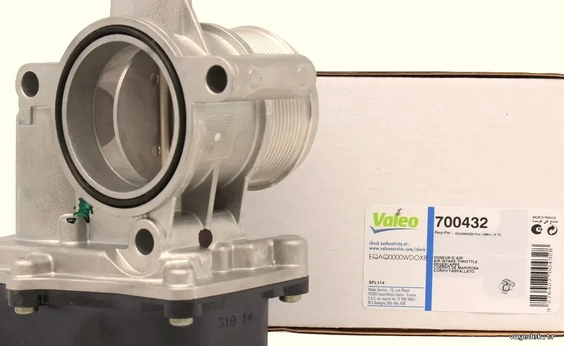 VALEO 700432 | Skoda Octavia 2009-2013 1.6 TDI CAY Boğaz Kelebeği; Audi/Seat/Skoda/VW uyumlu - VALEO - VAL.700432 ,9